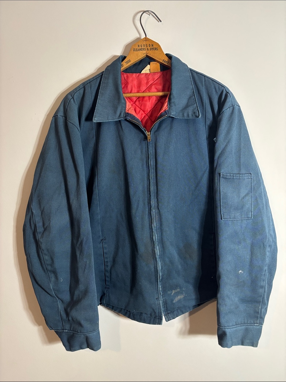 Vtg Big Ben Wrangler Quilted Lined Chore Jacket Distressed
